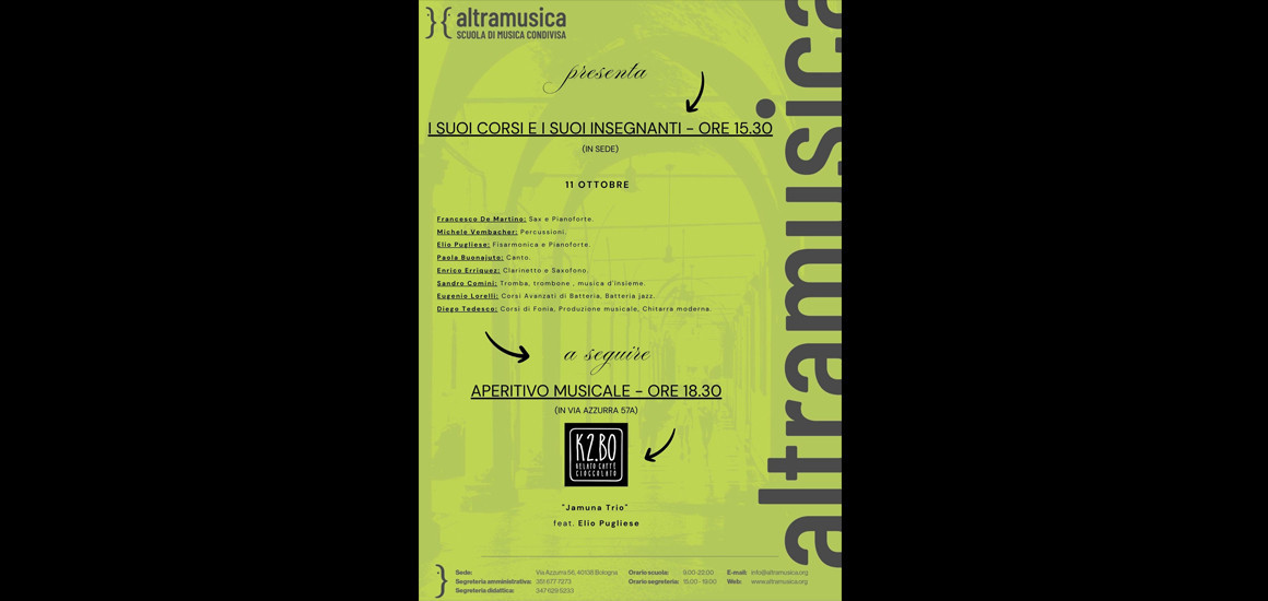 Altramusica presenta i suoi corsi e i suoi insegnanti